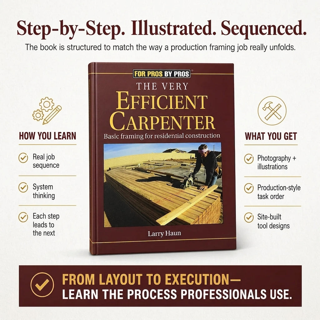 The Very Efficient Carpenter: Basic Framing for Residential Construction