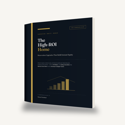 The High-ROI Home ebook — 3D book mockup