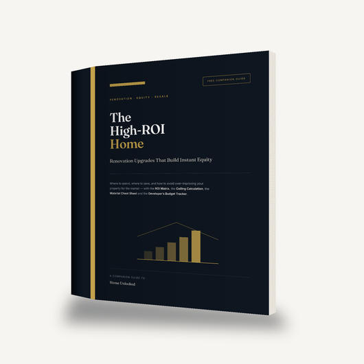 The High-ROI Home ebook — 3D book mockup