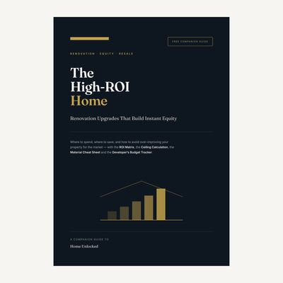The High-ROI Home ebook cover — Renovation Upgrades That Build Instant Equity