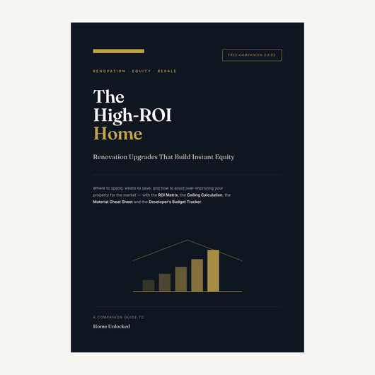 The High-ROI Home ebook cover — Renovation Upgrades That Build Instant Equity