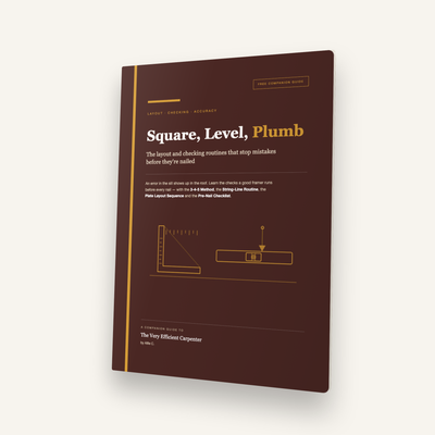 3D book mockup of Square, Level, Plumb ebook